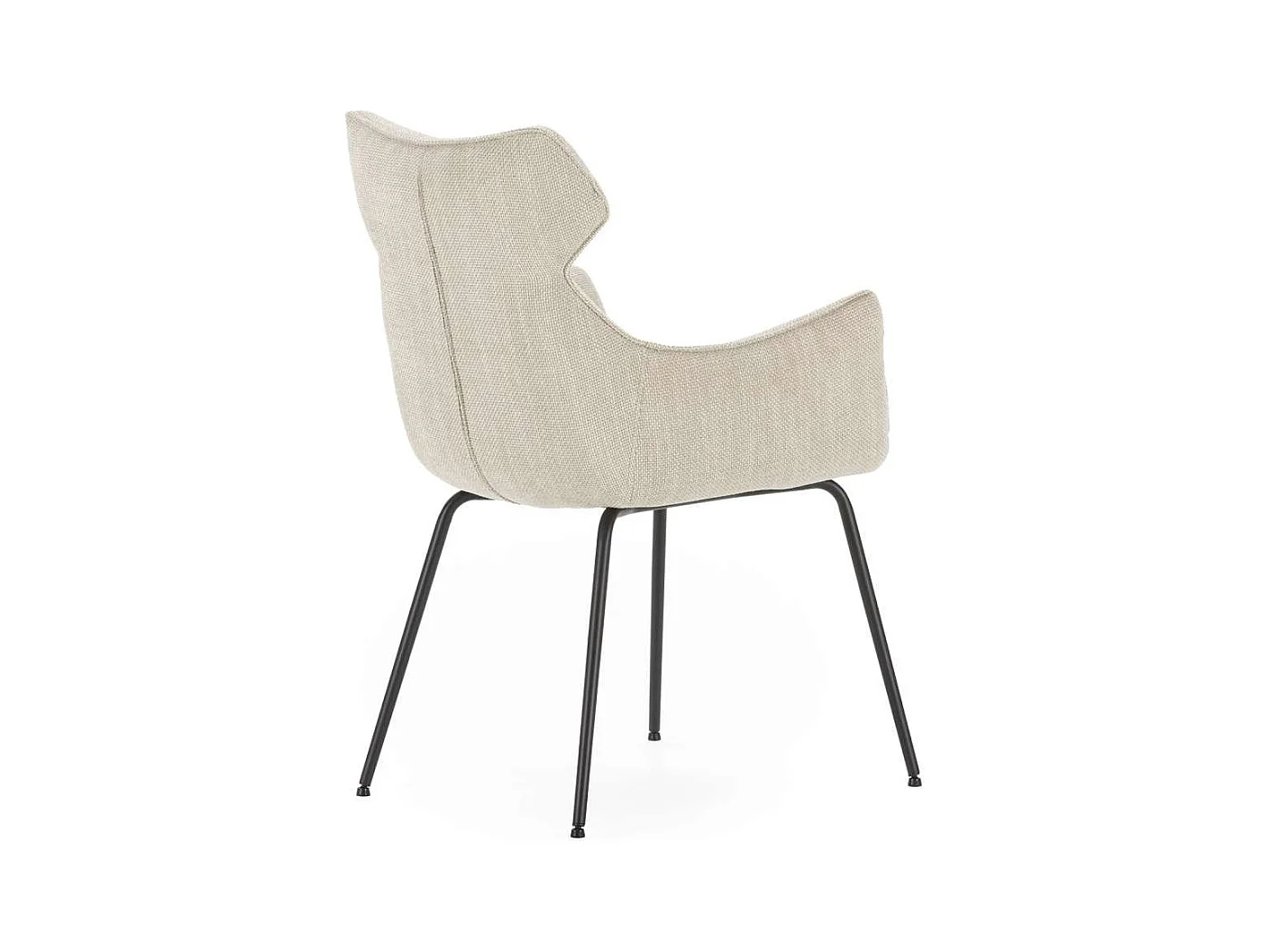 Pack de 2 sillones modelo Dimitri tapizado textil beige, 90cm(alto) 60cm(ancho) 65cm(largo