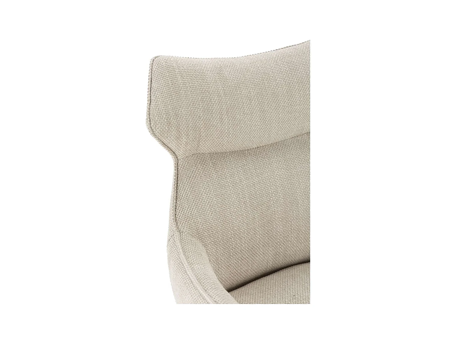 Pack de 2 sillones modelo Dimitri tapizado textil beige, 90cm(alto) 60cm(ancho) 65cm(largo