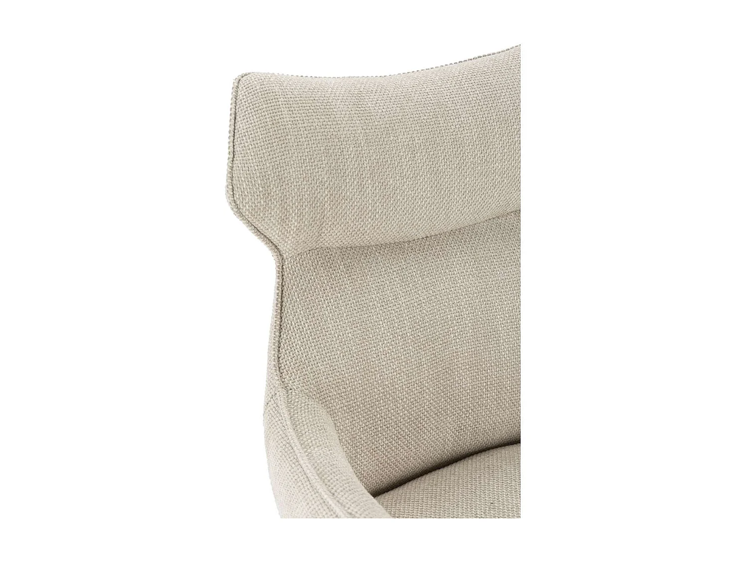 Pack de 2 sillones modelo Dimitri tapizado textil beige, 90cm(alto) 60cm(ancho) 65cm(largo