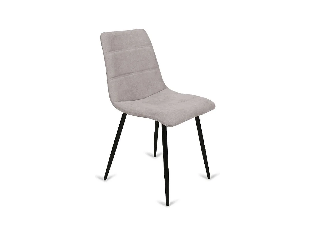 Pack de 4 sillas Valencia tapizadas en tejido beige. 45 cm(ancho ) 86 cm(altura) 51 cm(fon