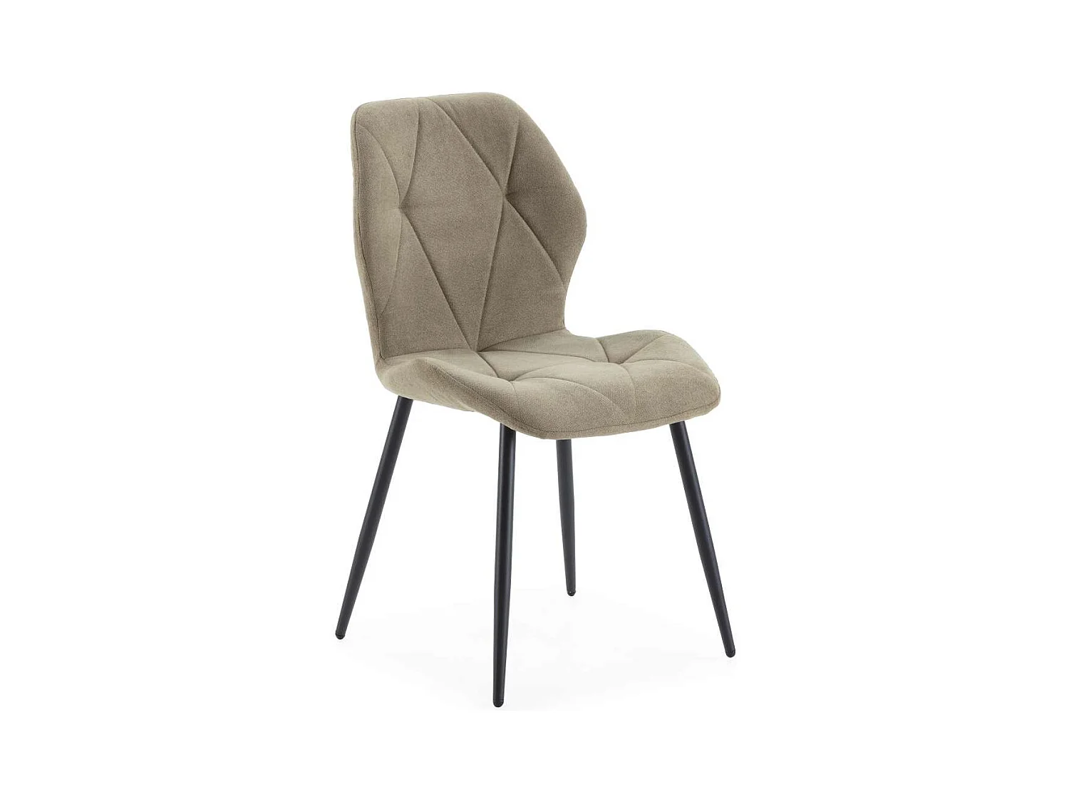 Pack de 4 sillas modelo Palma tapizado textil verde, 85cm(alto) 47.5cm(ancho) 57.5cm(largo