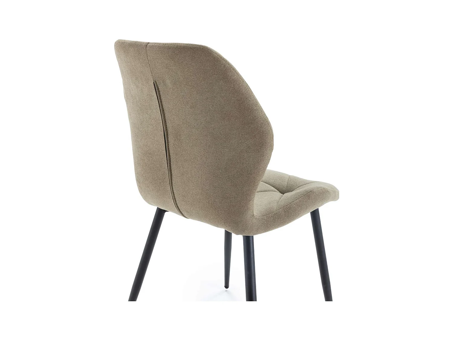 Pack de 4 sillas modelo Palma tapizado textil verde, 85cm(alto) 47.5cm(ancho) 57.5cm(largo