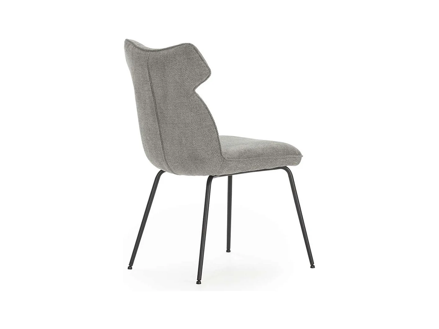 Pack de 2 sillas modelo Dimitri tapizado textil gris, 91cm(alto) 47cm(ancho) 64cm(largo)