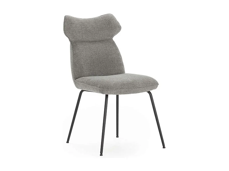 Pack de 2 sillas modelo Dimitri tapizado textil gris, 91cm(alto) 47cm(ancho) 64cm(largo)