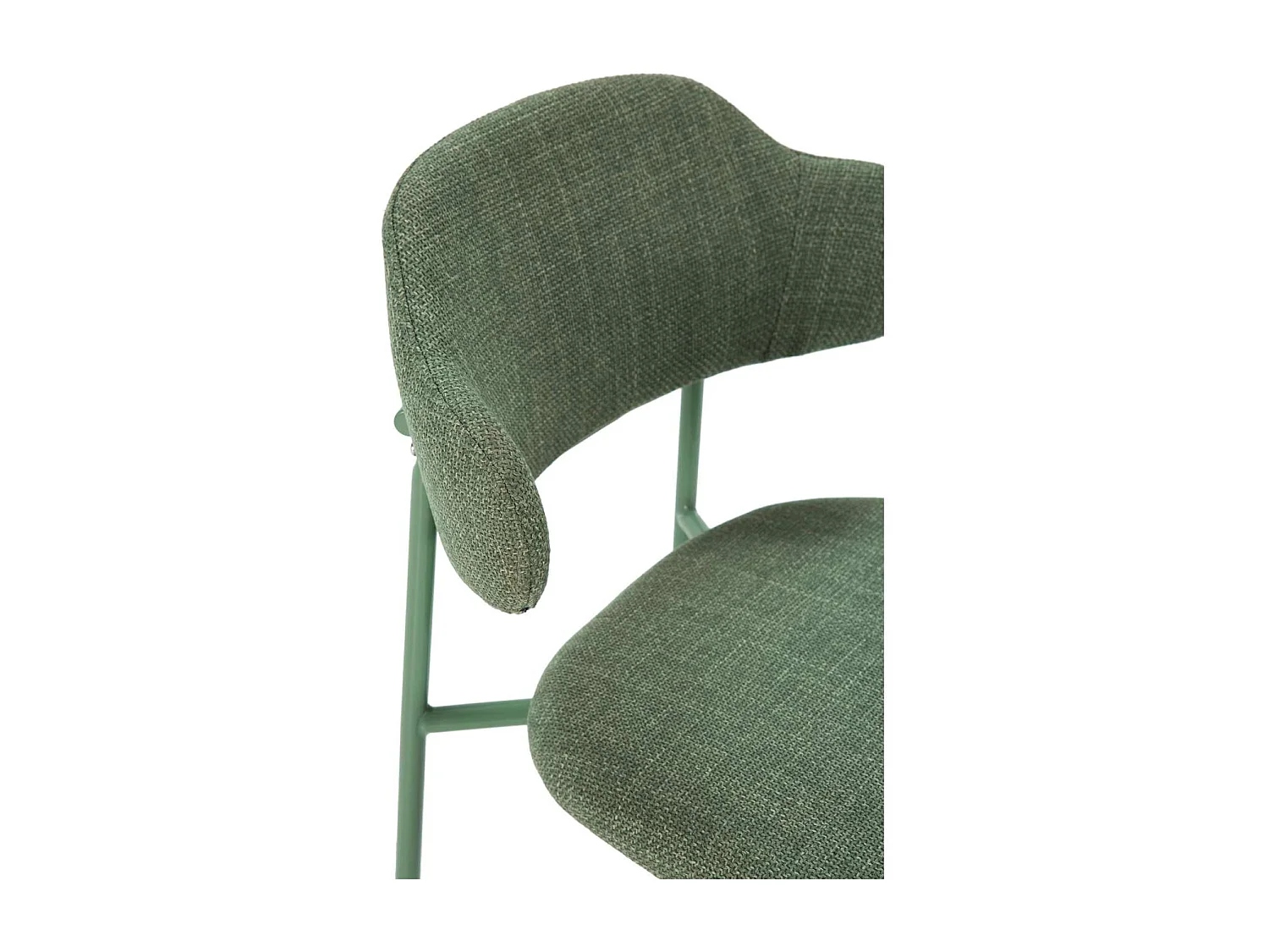 Pack de 4 sillas md-Joel tapizado textil verde, 78cm(alto) 51cm(ancho) 53cm(largo)