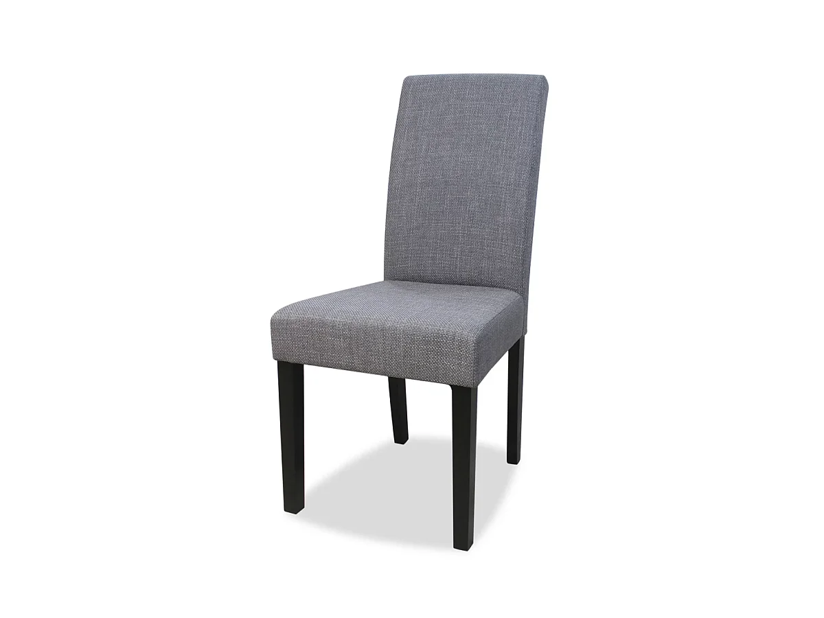 Pack de 2 sillas modelo Villalba tapizadas en textil gris, 99cm(alto) 47cm(ancho) 60cm(lar