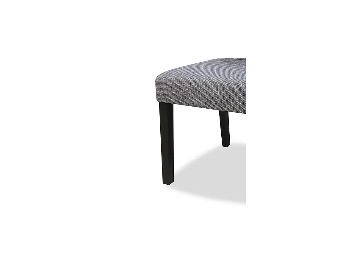 Pack de 2 sillas modelo Villalba tapizadas en textil gris, 99cm(alto) 47cm(ancho) 60cm(lar