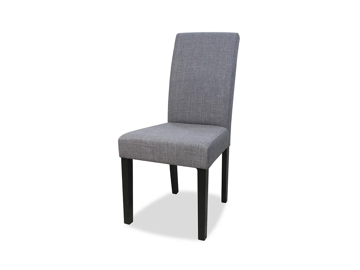 Pack de 2 sillas modelo Villalba tapizadas en textil gris, 99cm(alto) 47cm(ancho) 60cm(lar