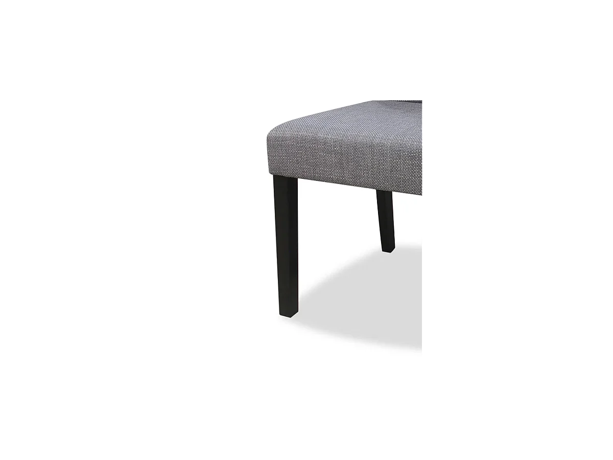 Pack de 2 sillas modelo Villalba tapizadas en textil gris, 99cm(alto) 47cm(ancho) 60cm(lar