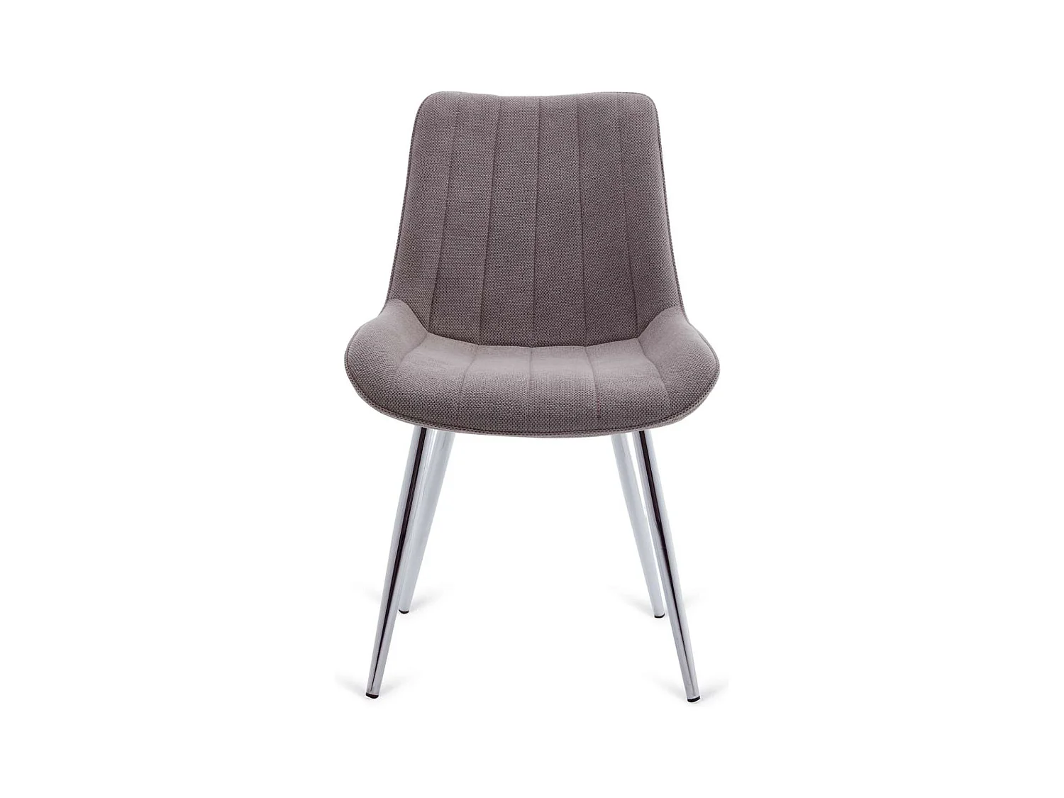 Pack de 4 sillas Altamira tapizadas en tejido gris. 61cm(ancho ) 87cm(altura) 52cm(fondo)