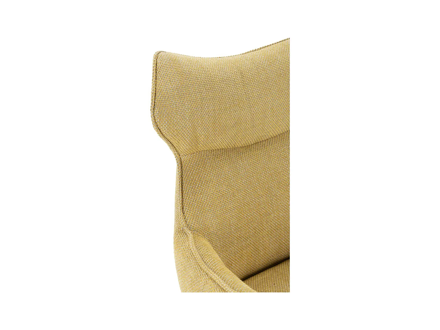 Pack de 2 sillones modelo Dimitri tapizado textil mostaza, 90cm(alto) 60cm(ancho) 65cm(lar