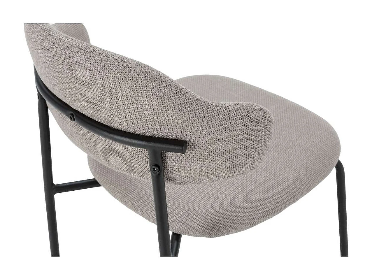 Pack de 4 sillas md-Joel tapizado textil taupe, 78cm(alto) 51cm(ancho) 53cm(largo)