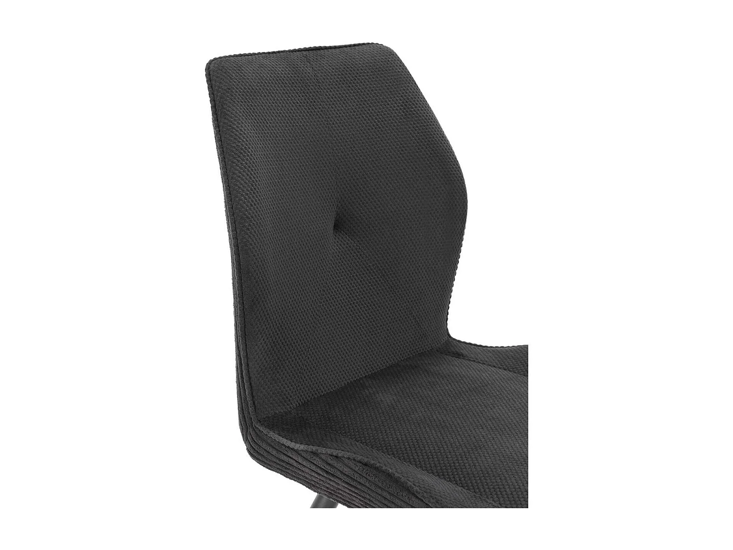 Pack de 2 sillas modelo Adara tapizado textil negro, 91cm(alto) 46cm(ancho) 62cm(largo)