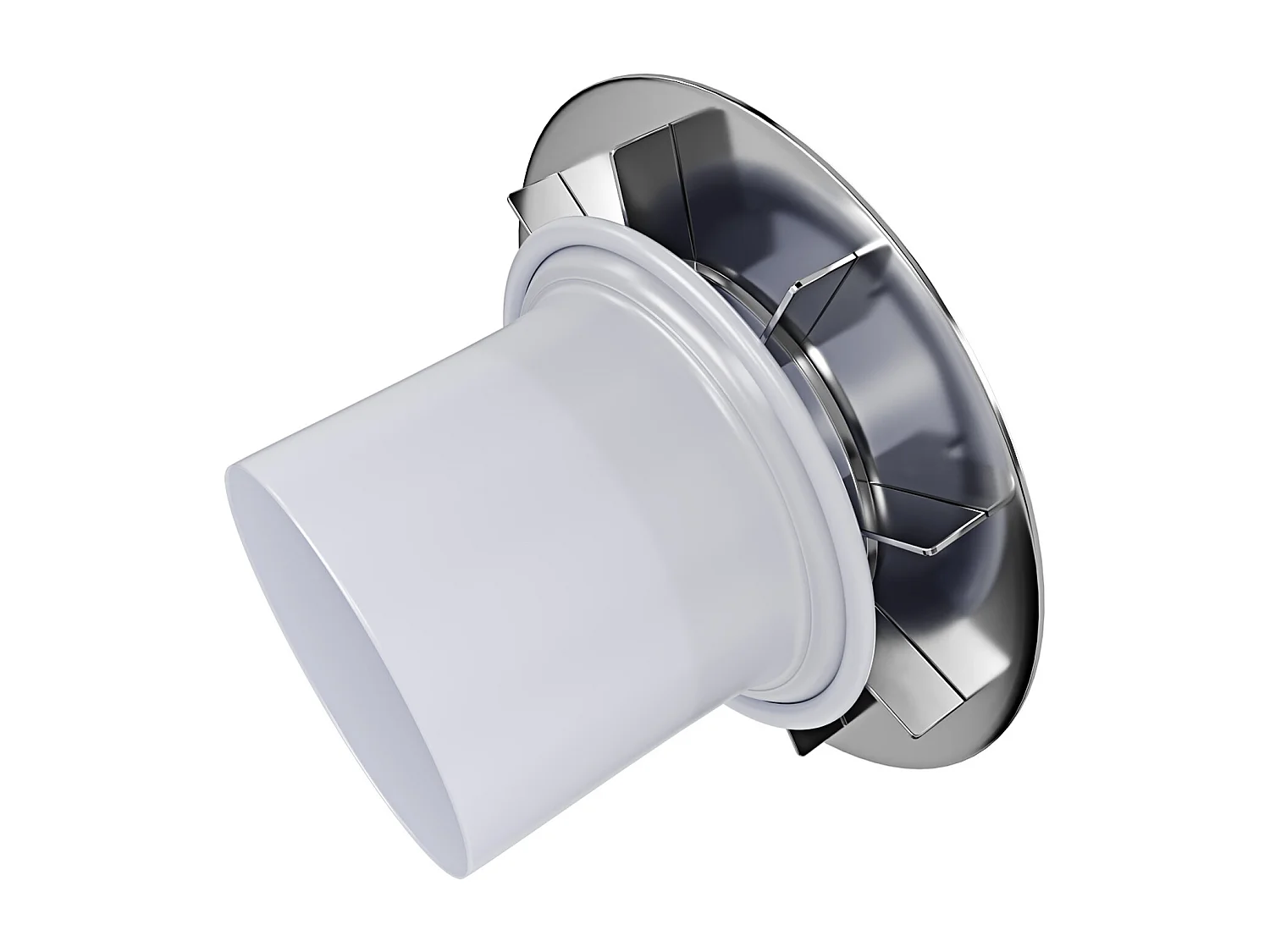 Piletta Doccia Ø 90 mm Con Coperchio Cromato Ispezionabile Scarico Per Piatto Doccia Slim E Standard Facile Da Montare Bianco e Argento