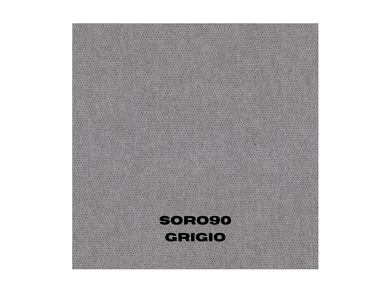 Letto matrimoniale con contenitore Melia tessuto grigio