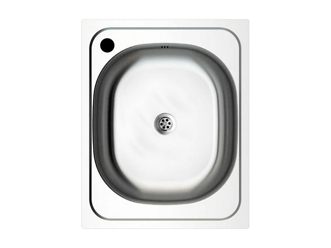 Mini cucina Cucinino80 bianco larice con lavello e piano cottura a gas 80x60x85H