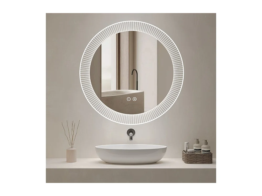 Specchio smart rotondo anti-appannamento YJ-3001-60 diametro 60x60