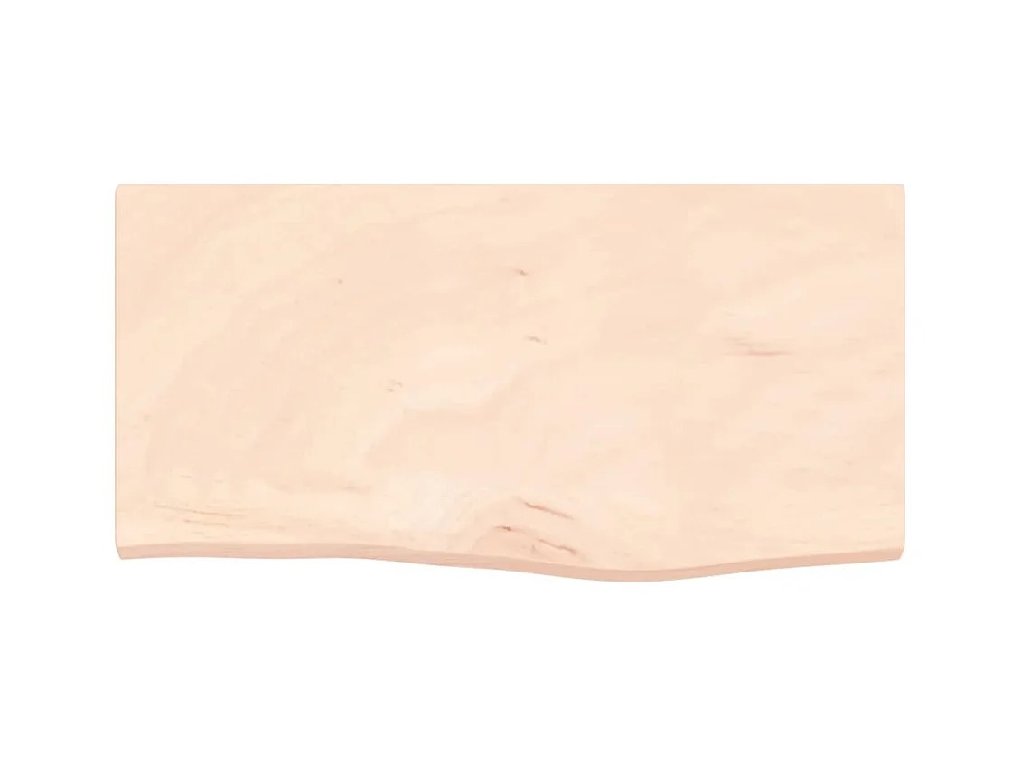 Wandregal 60x30x(2-4) cm unbehandeltes Eichenmassivholz