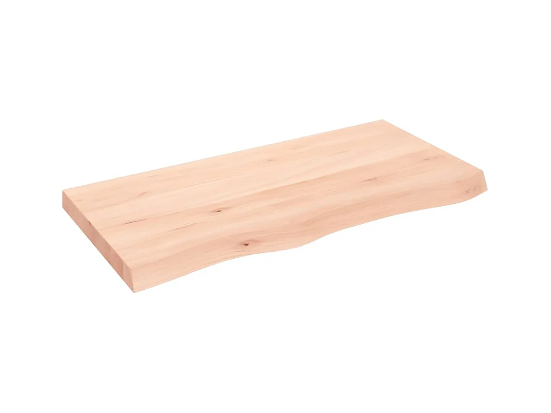 Étagère murale 100x50x(2-6) cm bois de chêne massif non traité