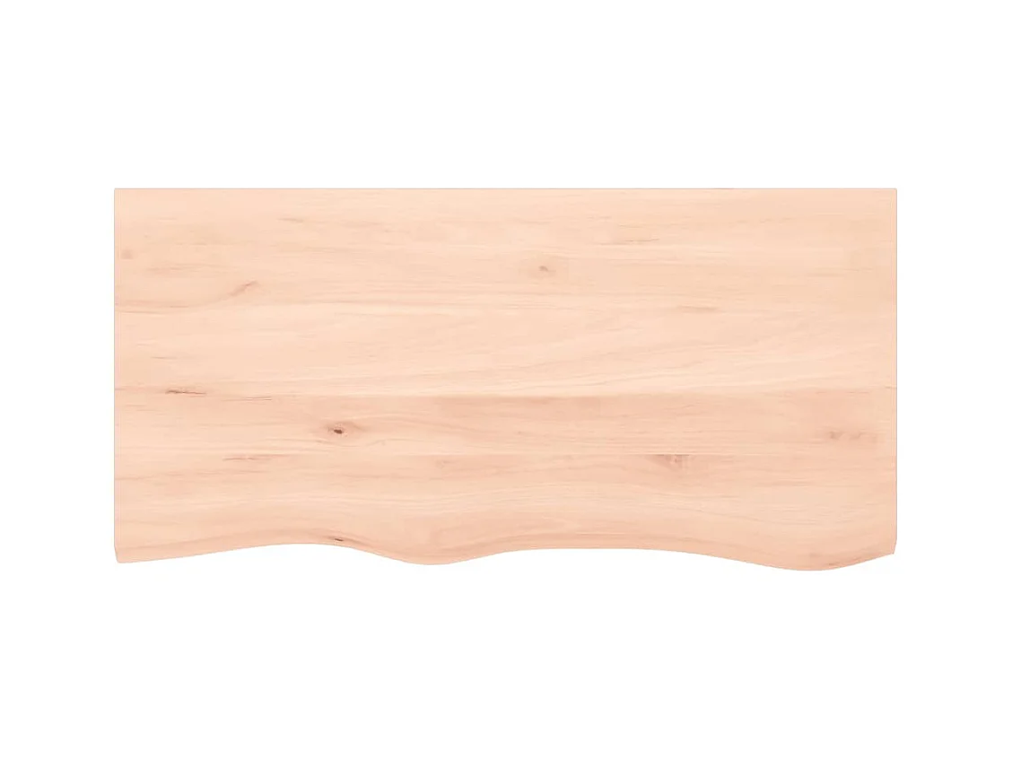 Étagère murale 100x50x(2-6) cm bois de chêne massif non traité