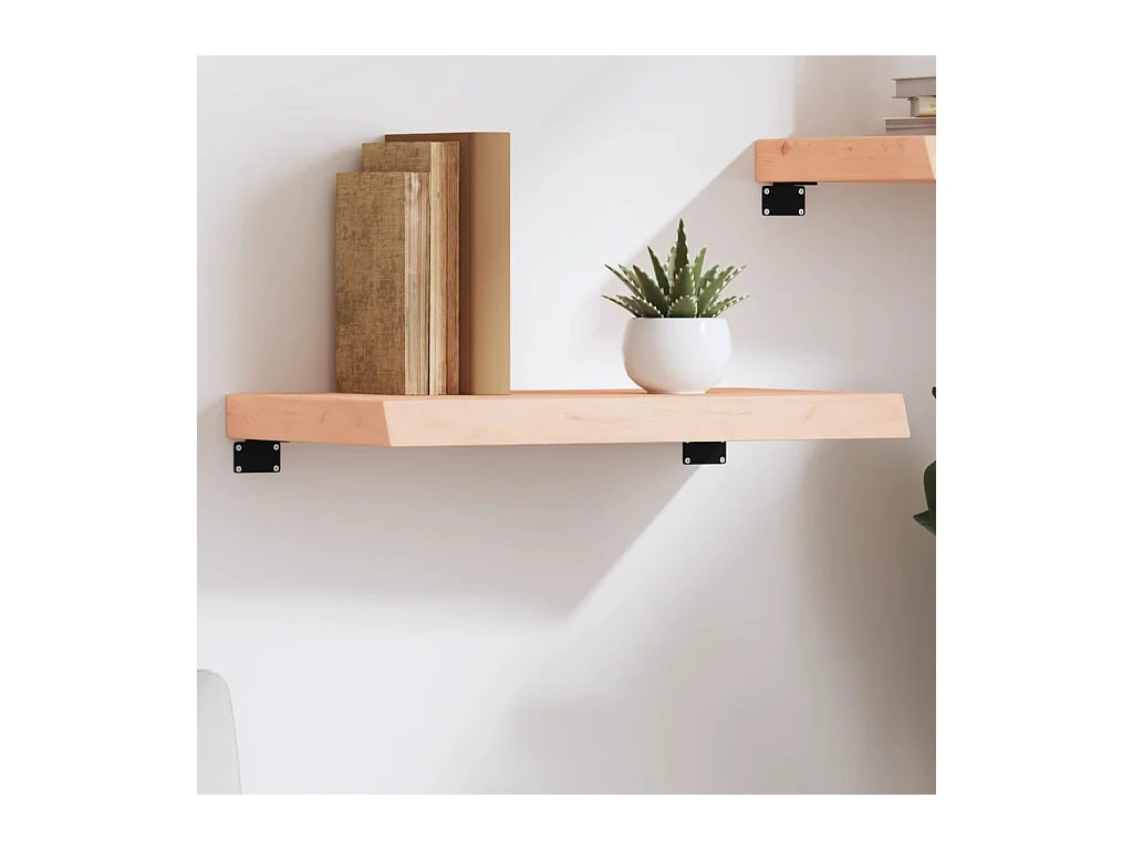 Étagère murale 60x40x(2-6) cm bois de chêne massif non traité