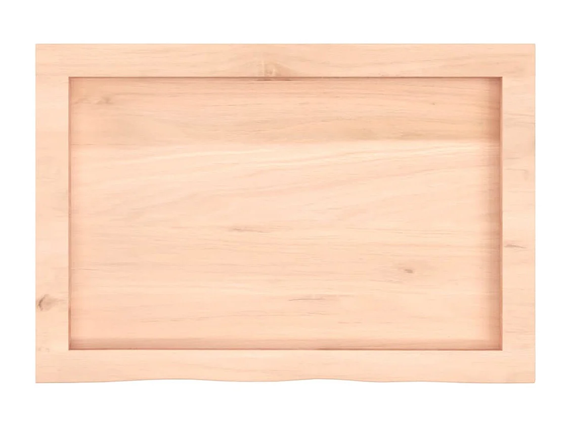 Étagère murale 60x40x(2-6) cm bois de chêne massif non traité