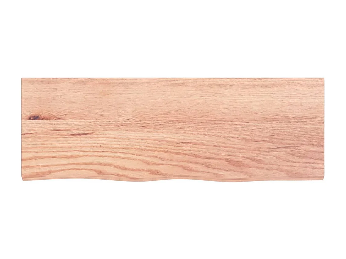 Étagère murale marron clair bois chêne massif traité