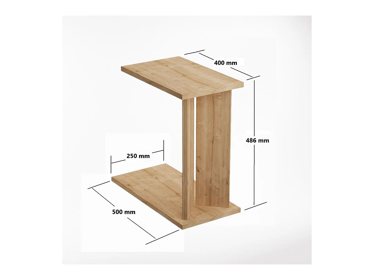 Salontafel met tablet H48,6 cm - LUN