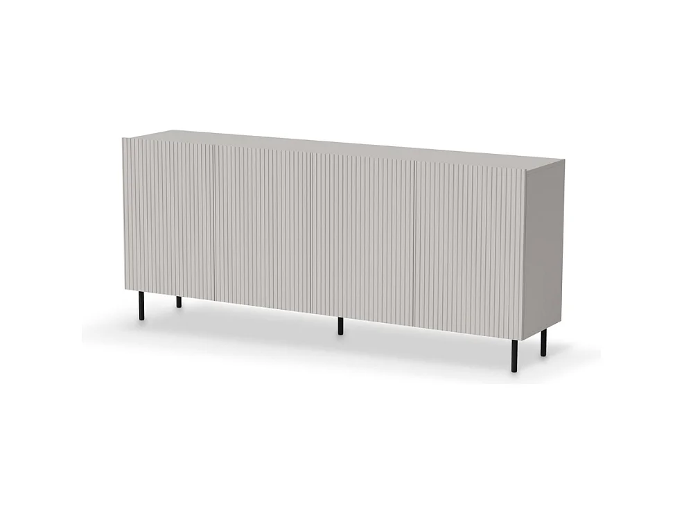 Buffet bas 4 portes 180 cm couleur cachemire ROTTERDAM
