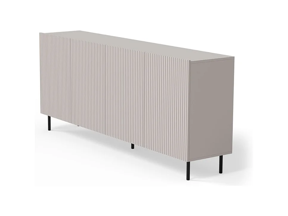 Buffet bas 4 portes 180 cm couleur cachemire ROTTERDAM
