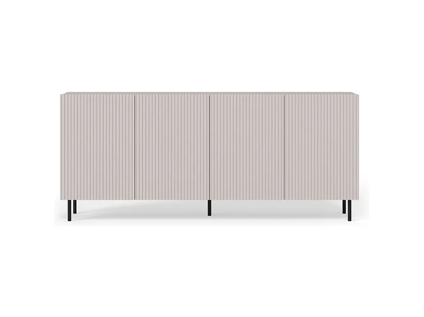 Buffet bas 4 portes 180 cm couleur cachemire ROTTERDAM