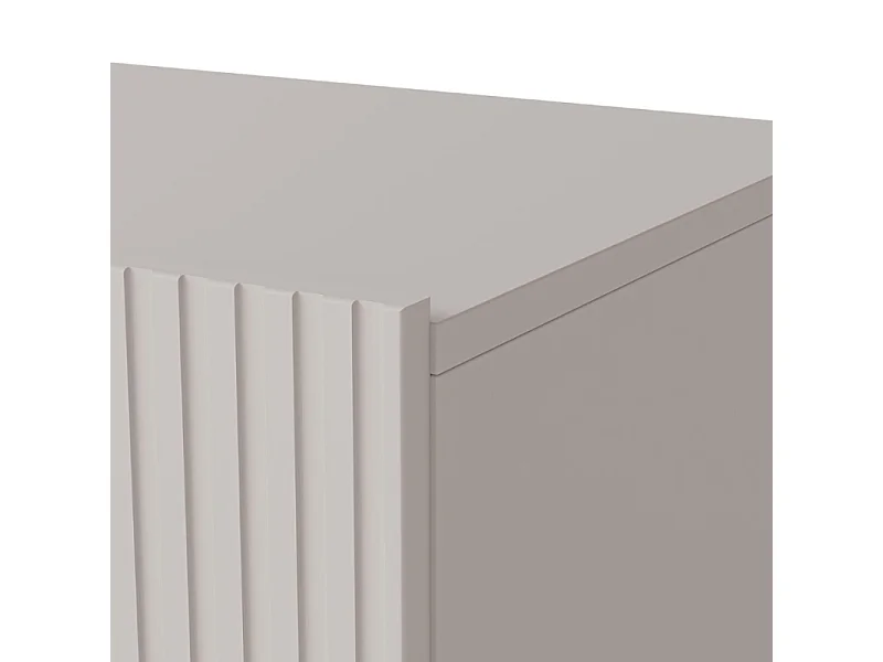 Buffet bas 4 portes 180 cm couleur cachemire ROTTERDAM