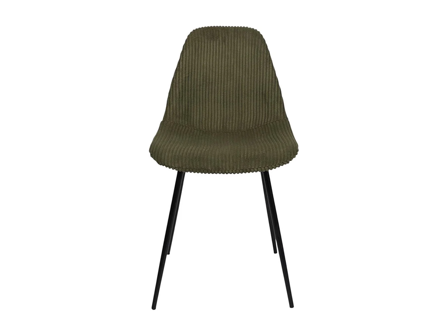 Set van 4 stoelen in ribfluweel met metalen poten H85 cm - SCOTT