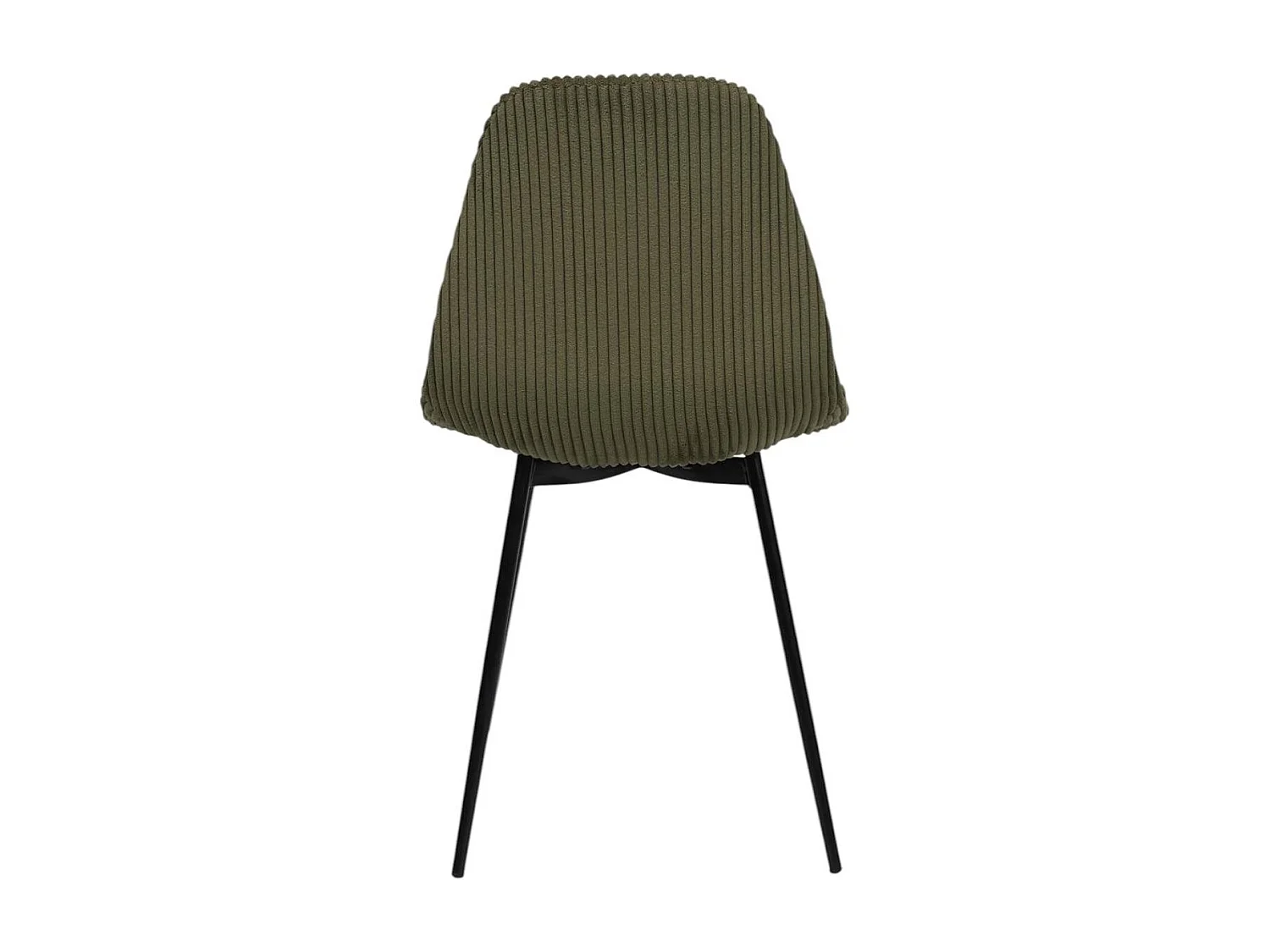 Set van 4 stoelen in ribfluweel met metalen poten H85 cm - SCOTT