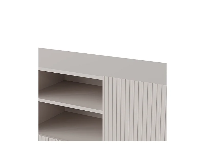 Buffet bas cachemire 150 cm - 2 portes 1 tiroir et niche ROTTERDAM