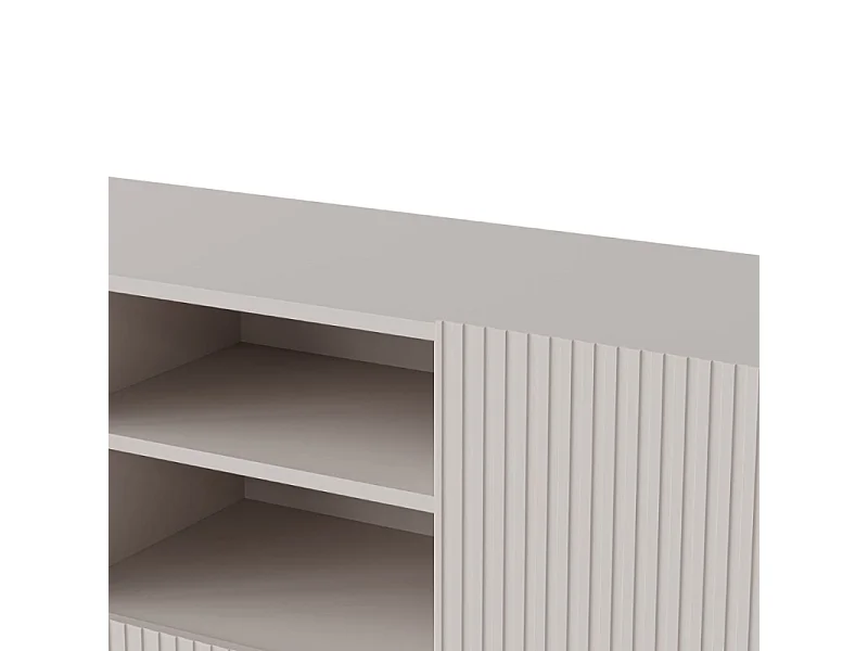 Buffet bas cachemire 150 cm - 2 portes 1 tiroir et niche ROTTERDAM