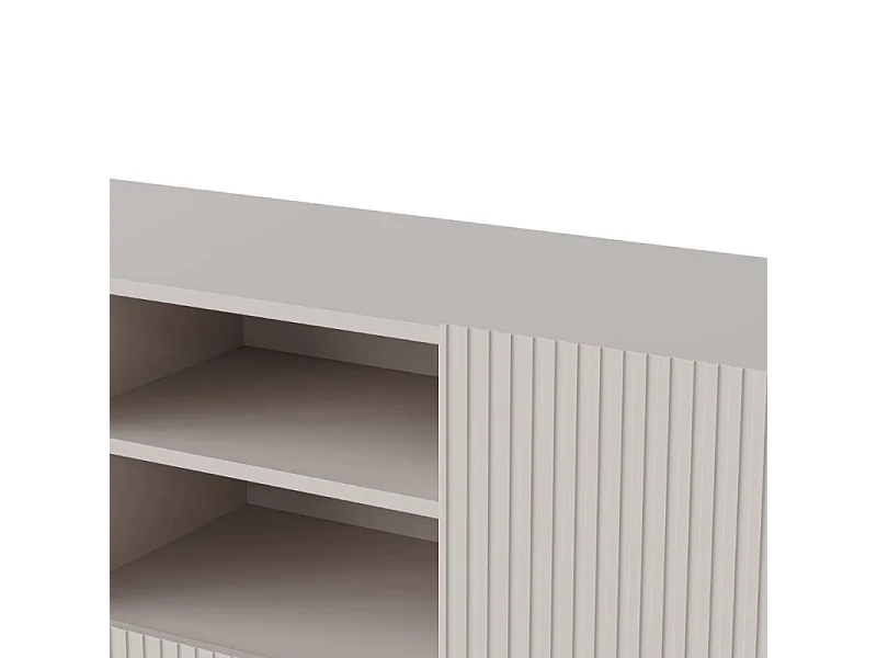 Buffet bas cachemire 150 cm - 2 portes 1 tiroir et niche ROTTERDAM