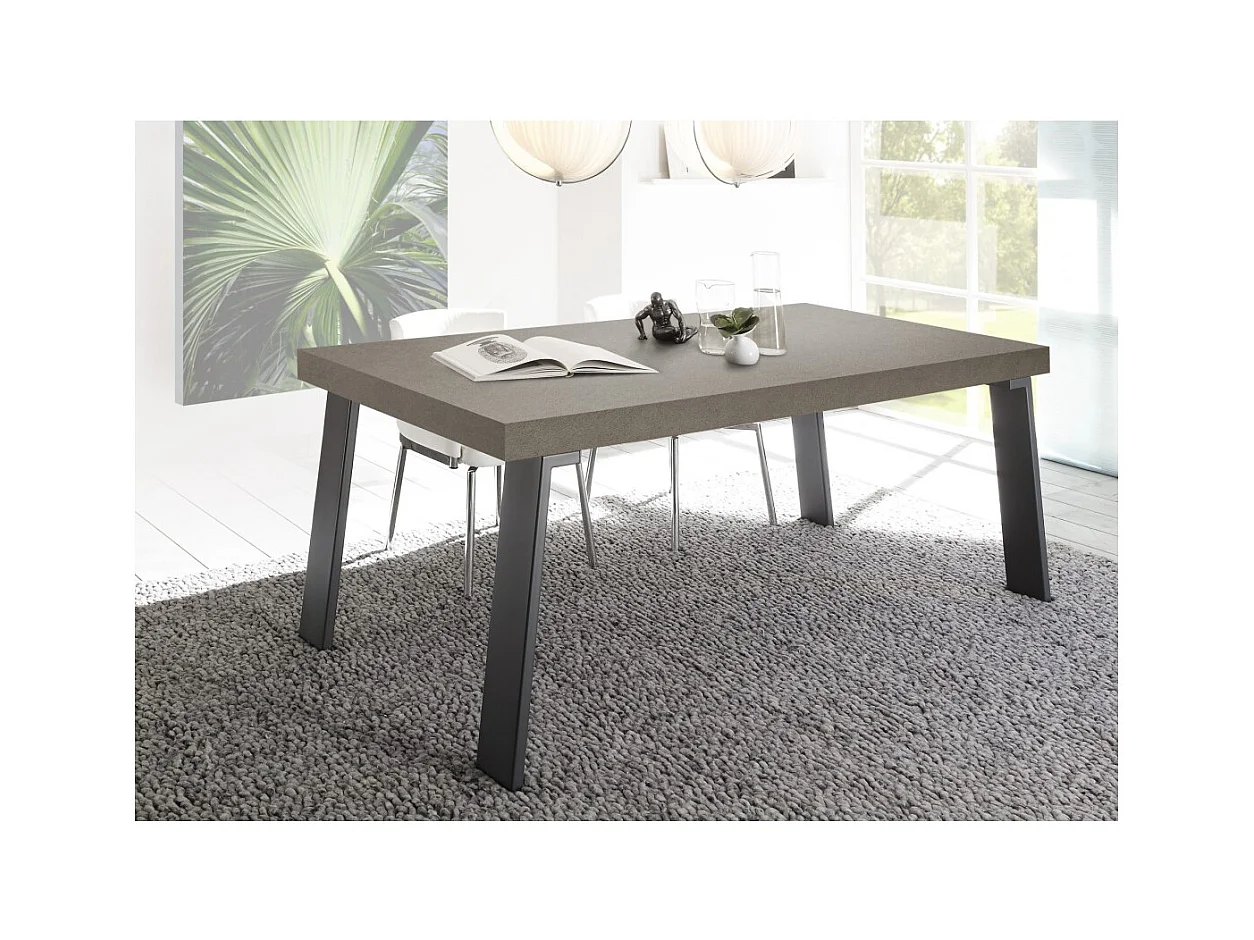Table de salle à manger SPRING – L168 x H88 x l78 cm – Gris foncé