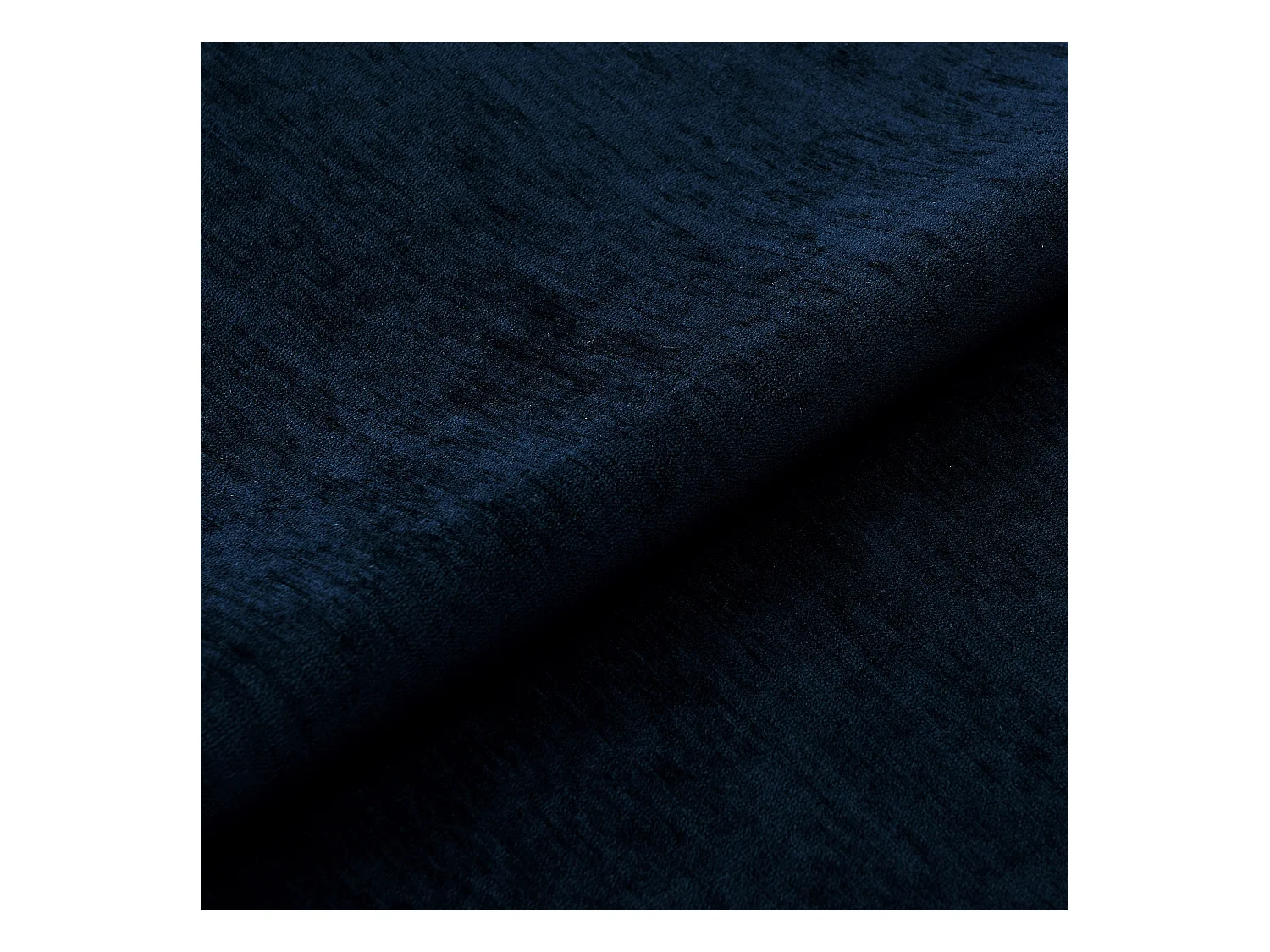 Canapé 4 places tissu tramé touché doux bleu nuit CELINE