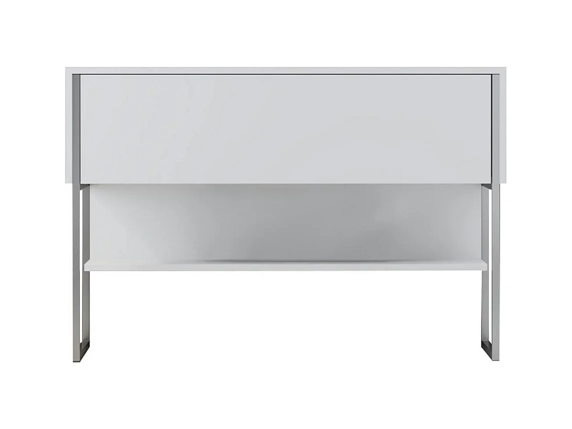 Console d'entrée blanche design avec grand rangement JENA