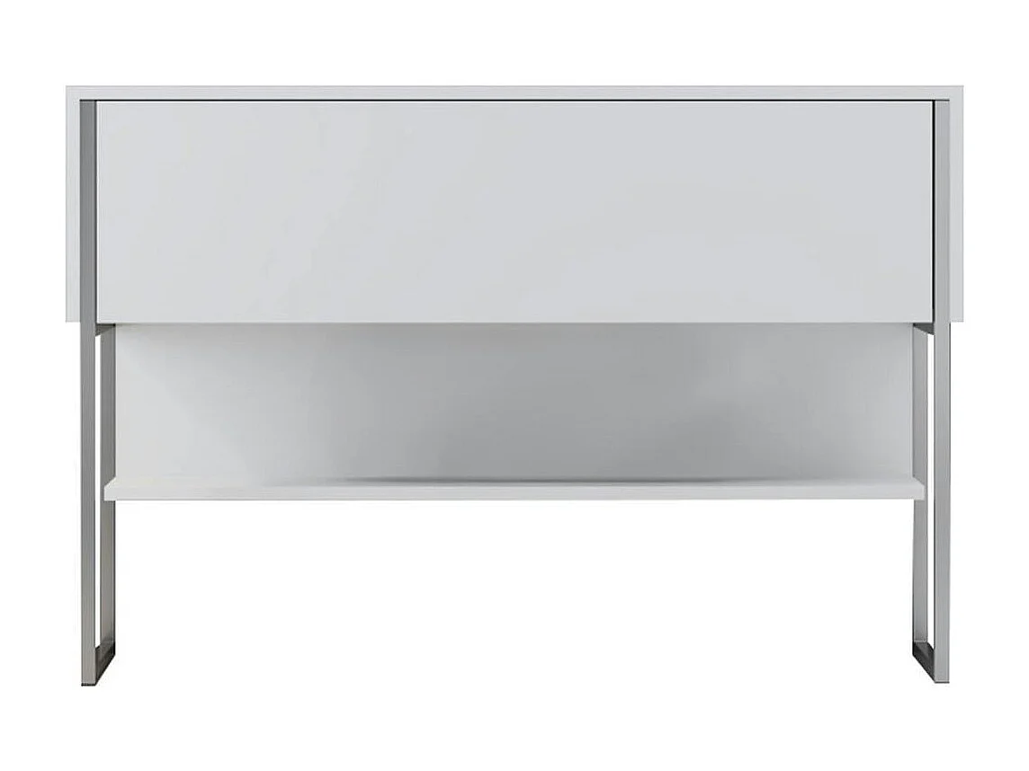 Console d'entrée blanche design avec grand rangement JENA