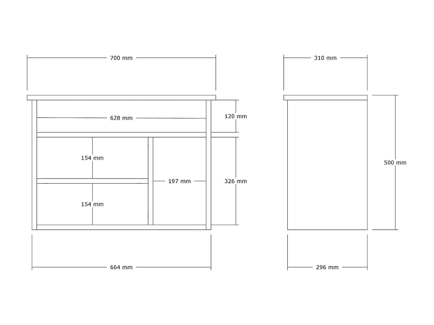 Meuble à chaussures moderne effet bois clair MARFA