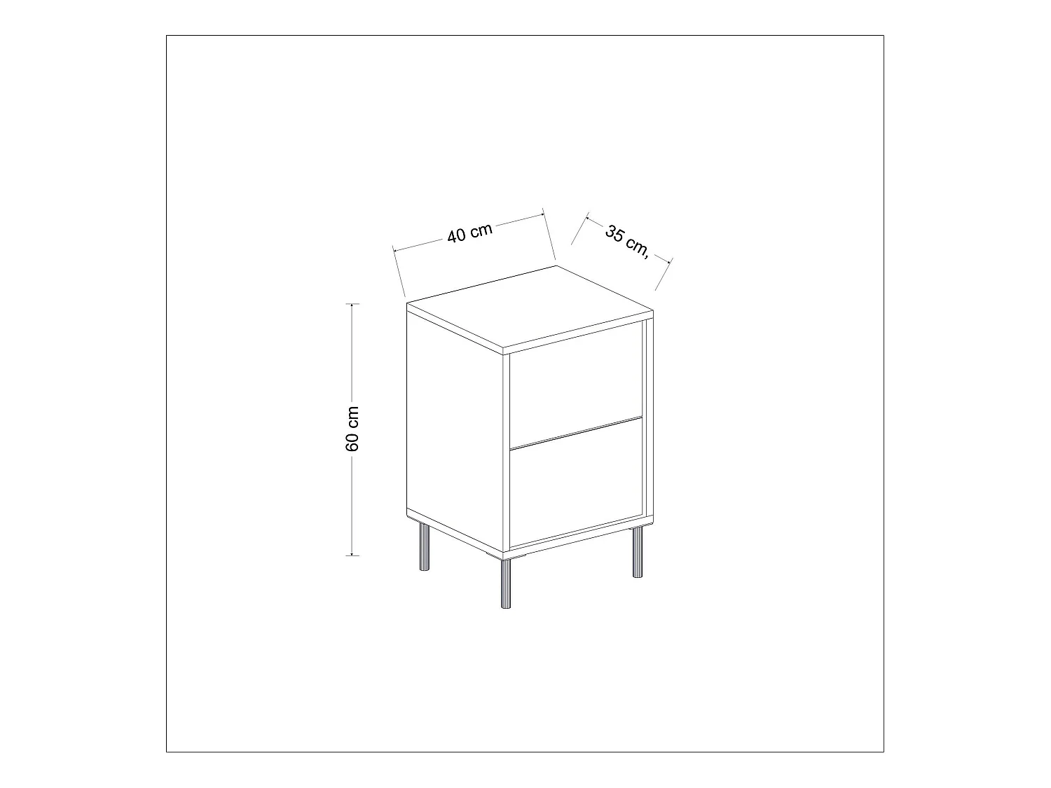 Table de nuit moderne chic effet travertin, 1 porte BYRON