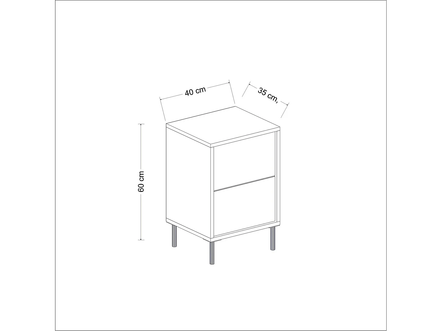 Table de nuit moderne chic effet travertin, 1 porte BYRON