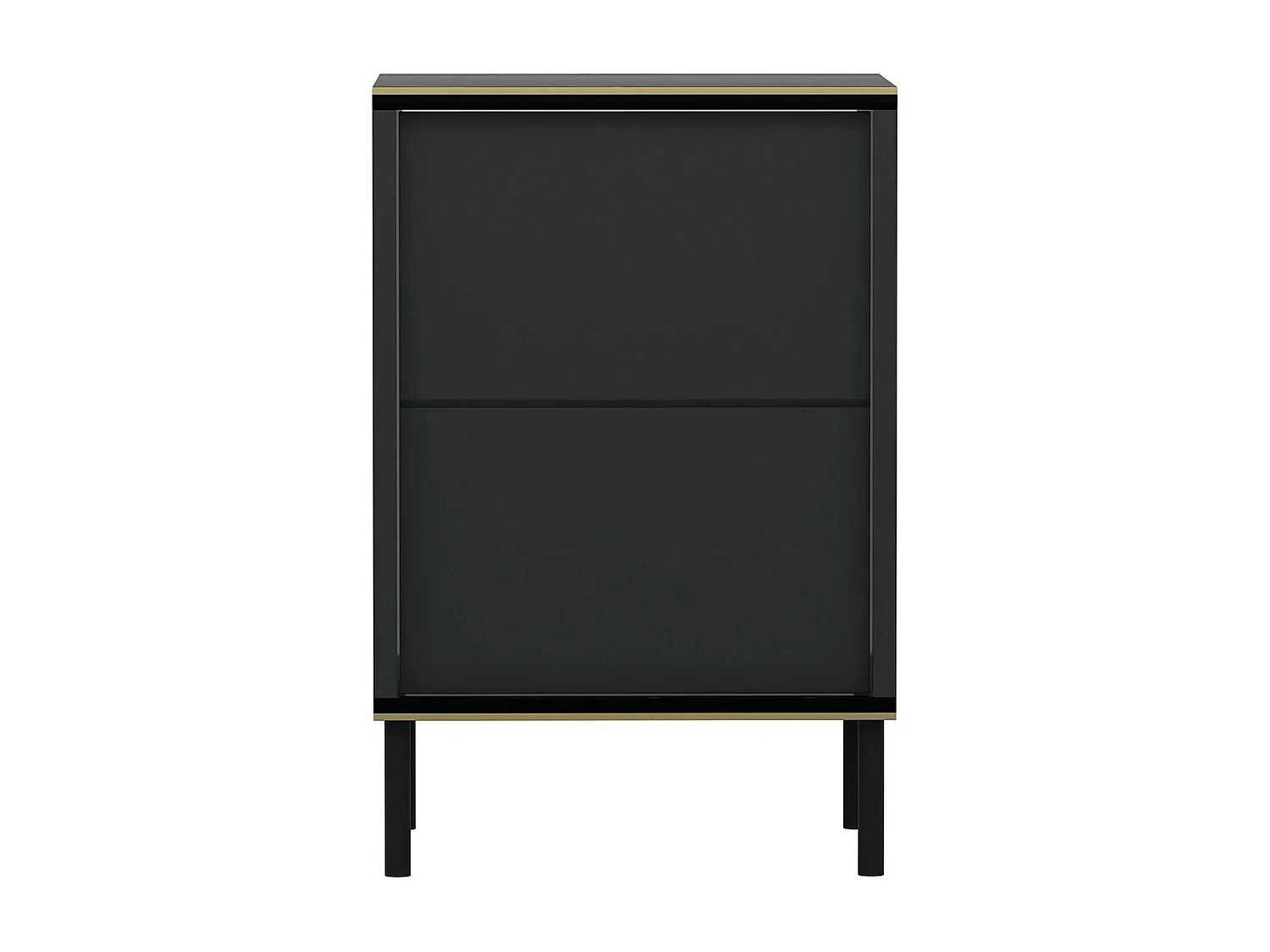 Table de nuit moderne chic gris foncé, plateau marbré BYRON