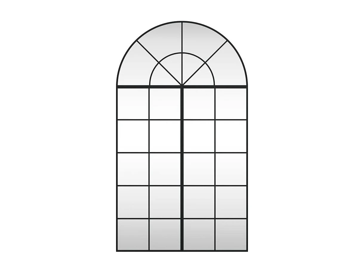 Espelho de Parede Arqueado Preto 80x140 cm - Design Minimalista e Funcional