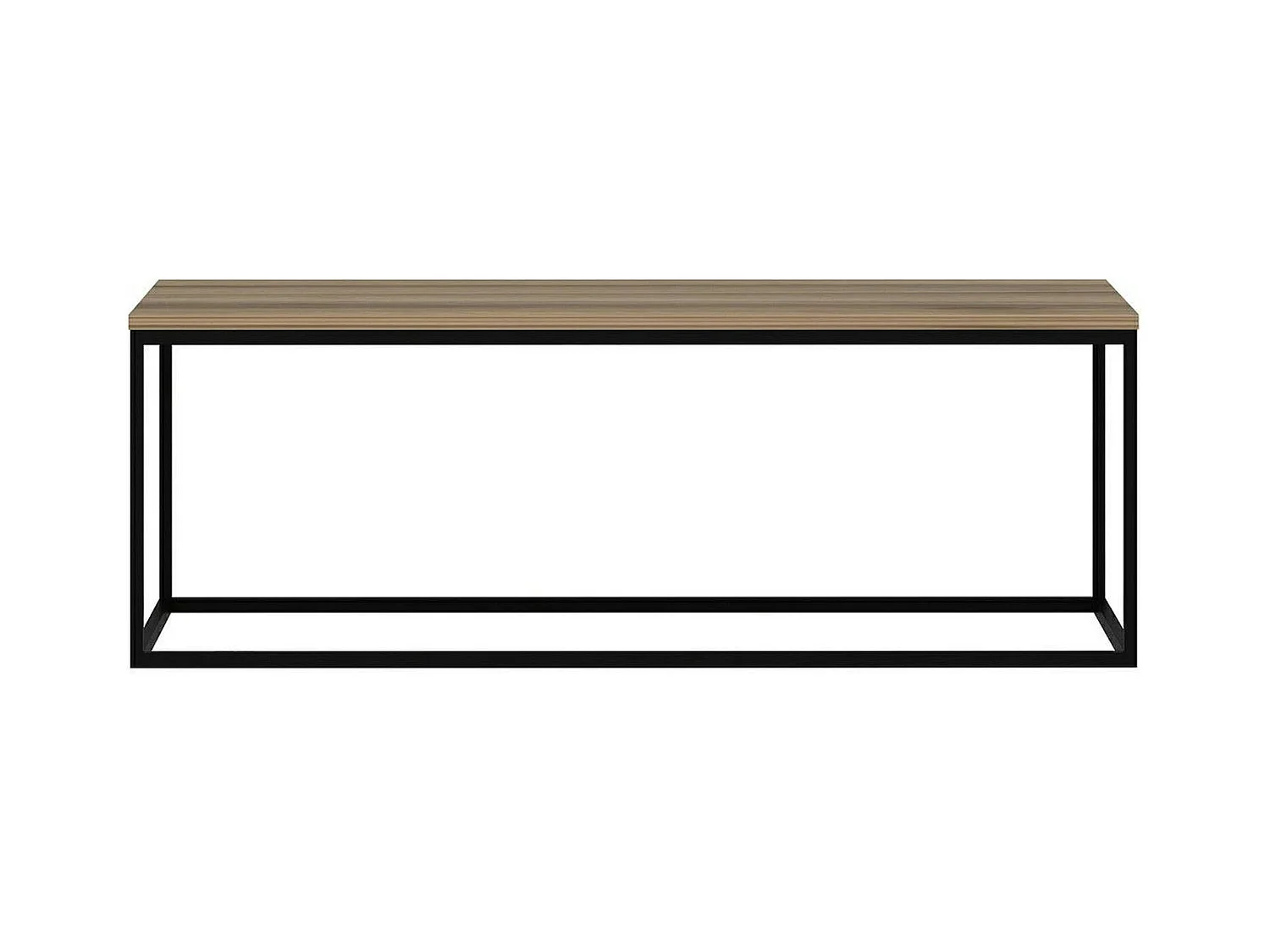 Table basse rectangulaire minimaliste effet noyer JENA