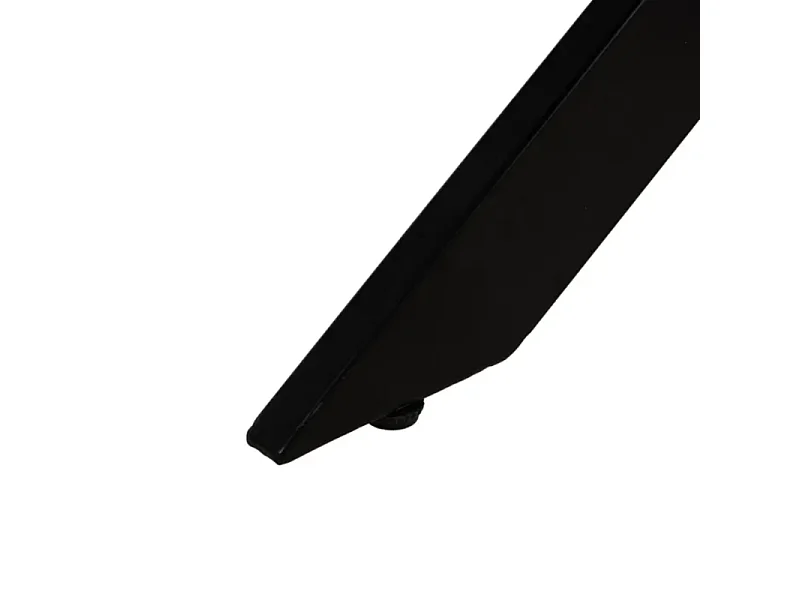 Table à manger 178 cm MDF naturel et métal noir ÉBULIE