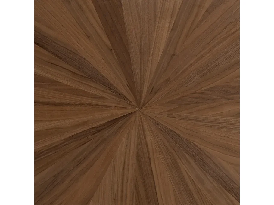 Table à manger 178 cm MDF naturel et métal noir ÉBULIE