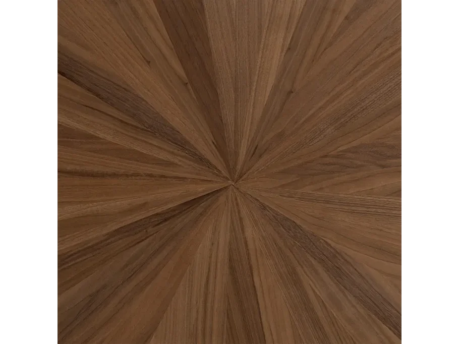 Table à manger 178 cm MDF naturel et métal noir ÉBULIE